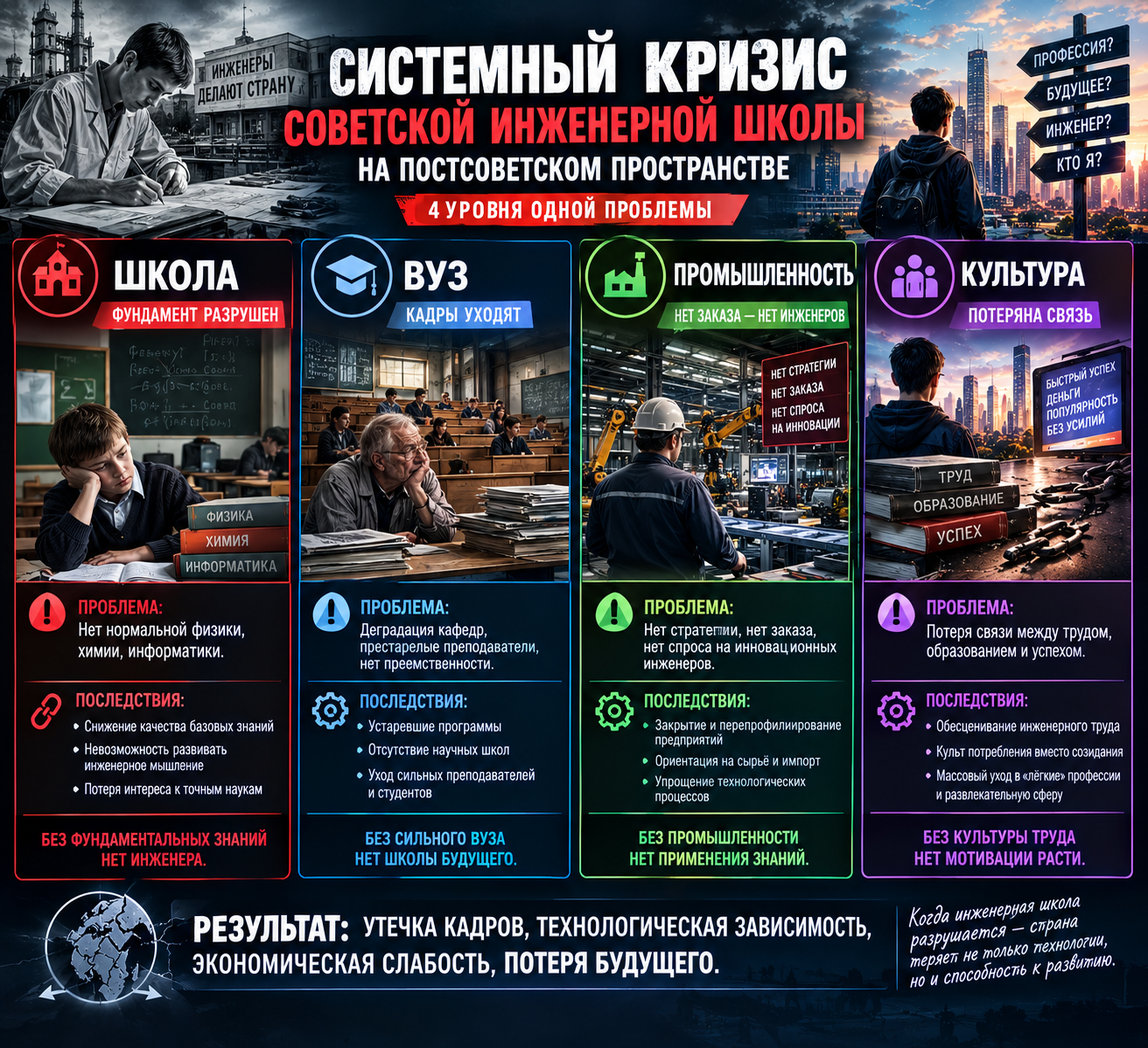 кризис советской инженерной школы The crisis of the Soviet engineering school 